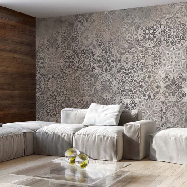 Vintage Etnik Karolar Kahve Duvar Kağıdı