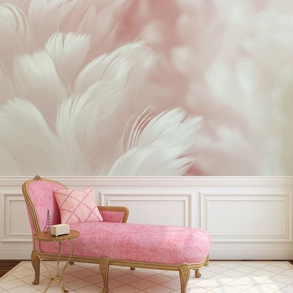 Toz Pembe Tüyler Duvar Kağıdı