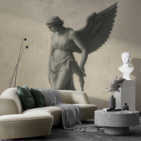 Kanatlı Melek Figürlü Duvar Kağıdı