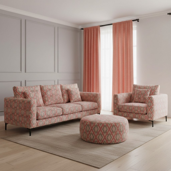 Etnik Desenler Özel Döşemelik Kumaş Kombinli