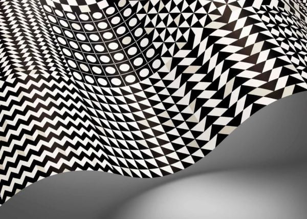 Fornasetti Senza Tempo Siyah Beyaz Renk Duvar Kağıdı