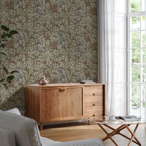 Fornasetti Senza Tempo Foglie ve Civette Baykuş Kağıt