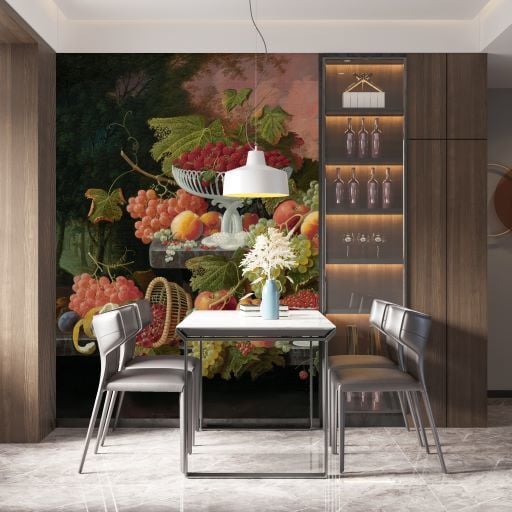 Meyve Sepetleri Yapraklar Duvar Kağıdı