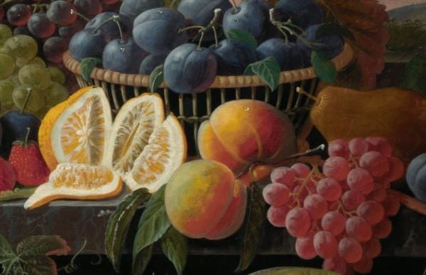 Meyve Sepetleri Yapraklar Duvar Kağıdı