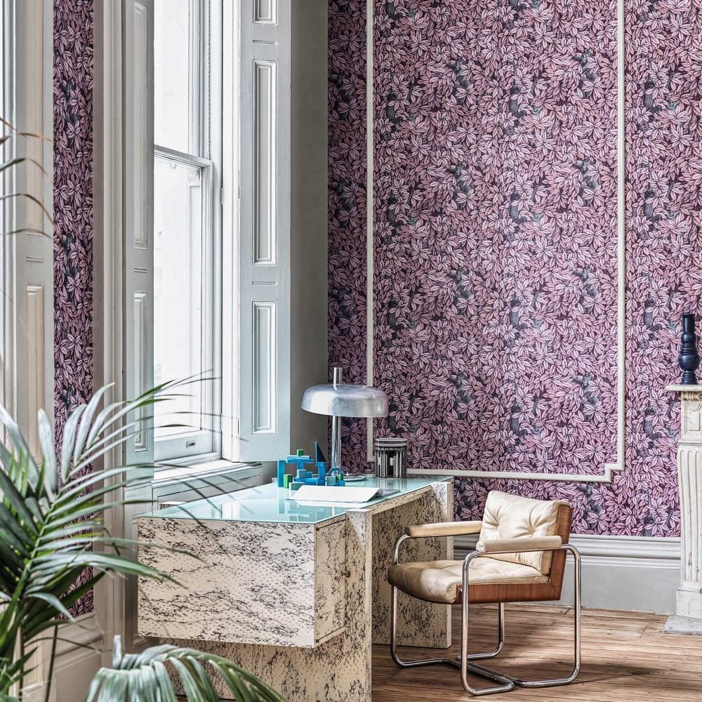 Fornasetti Senza Tempo Foglie ve Civette Baykuş Kağıt