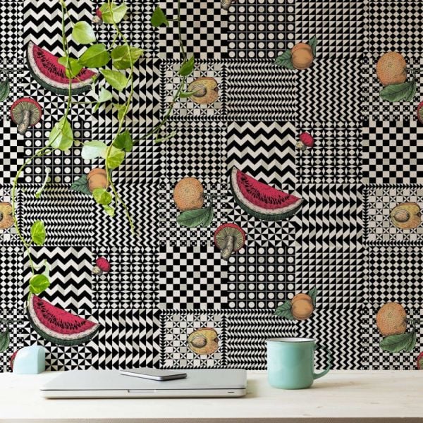 Fornasetti Senza Tempo Frutta ve Geometrico Duvar Kağıdı