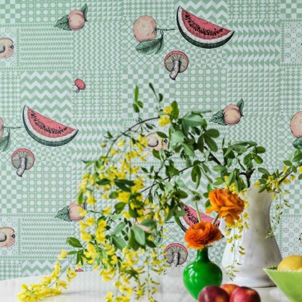 Fornasetti Senza Tempo Frutta ve Geometrico Duvar Kağıdı
