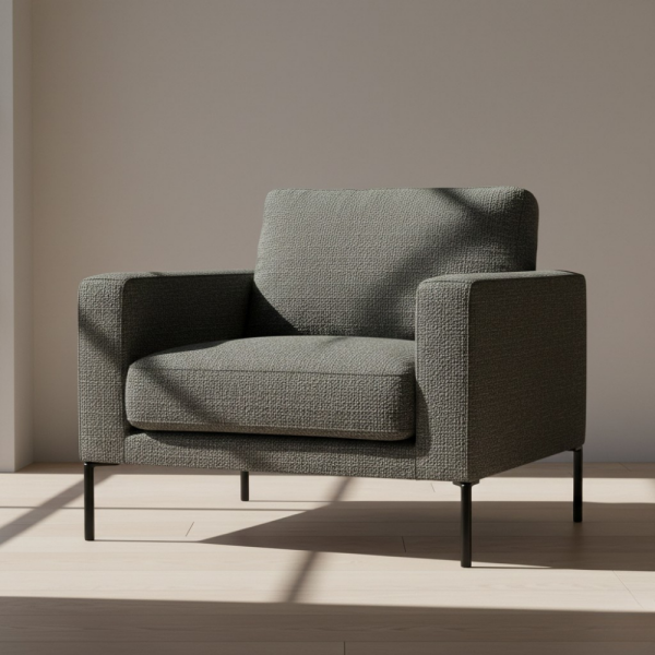 Kazayağı Desenli Ve Düz Kombinli Döşemelik Kumaş