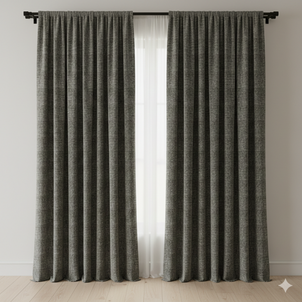 Kazayağı Desenli Ve Düz Kombinli Döşemelik Kumaş