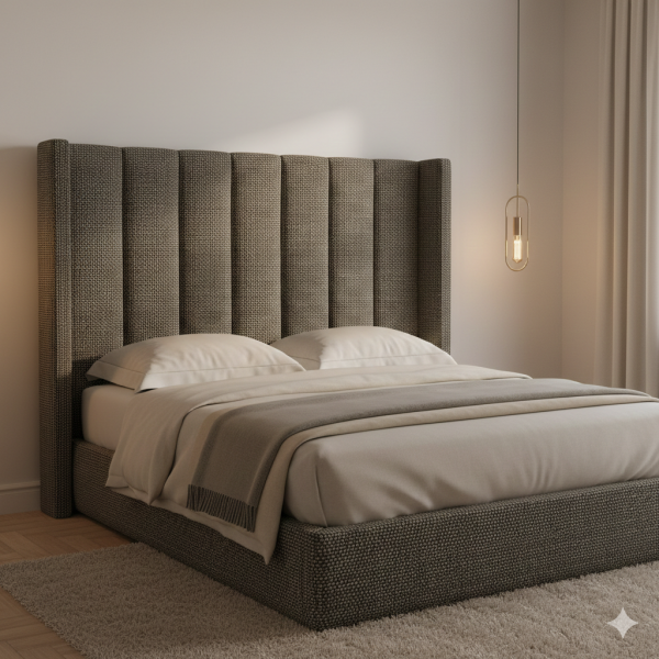 Kazayağı Desenli Ve Düz Kombinli Döşemelik Kumaş