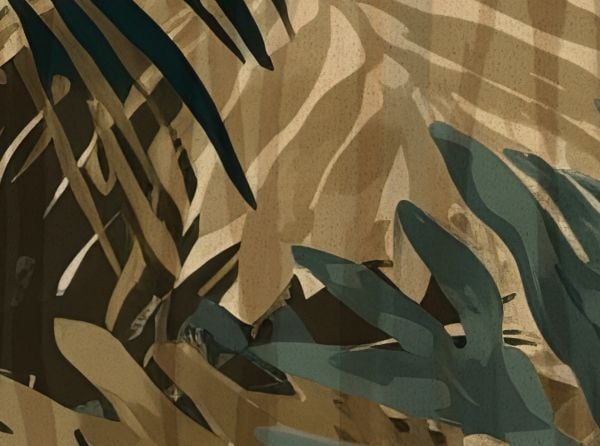 Tropikal Yapraklar Duvar Kağıdı