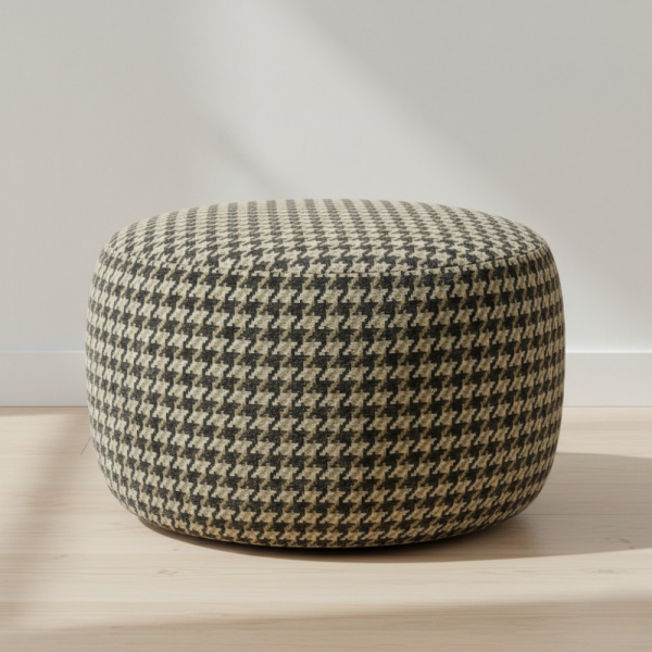 Kazayağı Desenli Ve Düz Kombinli Döşemelik Kumaş