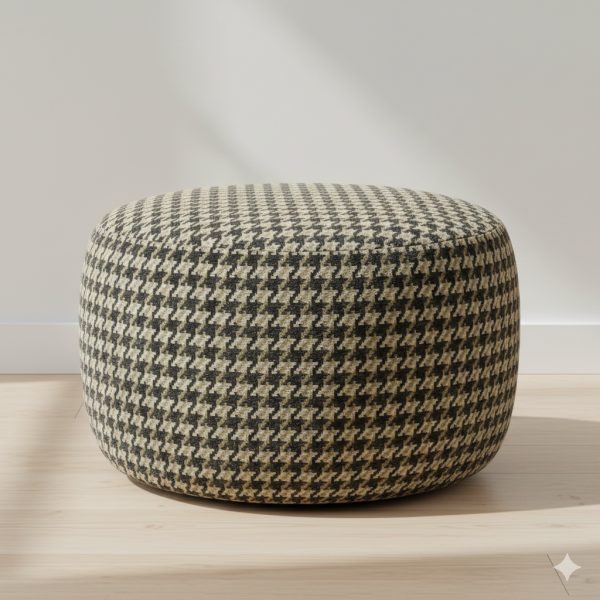 Kazayağı Desenli Ve Düz Kombinli Döşemelik Kumaş