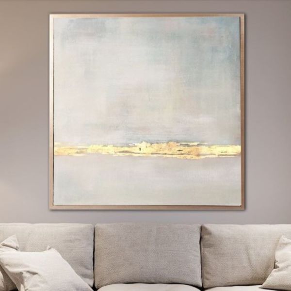 Uva Soyut Desen Gold White Duvar Kağıdı