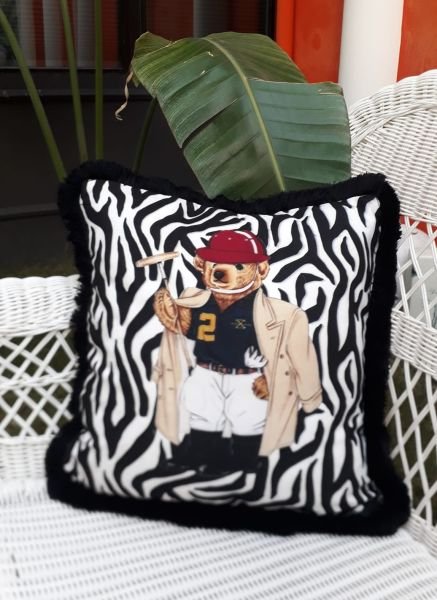 Zebra Desende Sporcu Teddy Yastık
