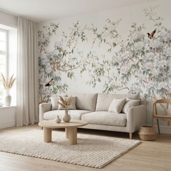 Soft Sakura Bahçesi Duvar Kağıdı