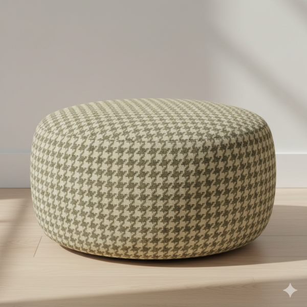 Kazayağı Desenli Ve Düz Kombinli Döşemelik Kumaş