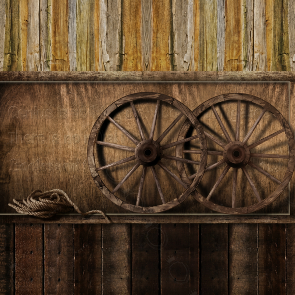 At Arabası Tekerlekler Tasarım Duvar Kağıdı