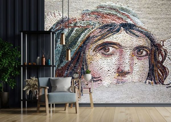 Zeugma Mozaik Desen Duvar Kağıdı