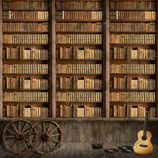 Kütüphane Ve Gitar Duvar Kağıdı