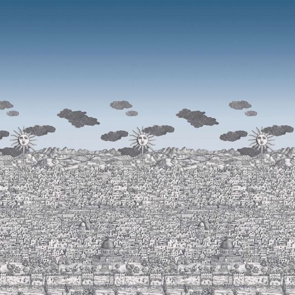Fornasetti Senza Vista Mediterranea Panel Duvar Kağıdı