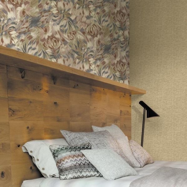 Missoni Home Daydream Fırça Darbeleri Ve Dokulu Beyaz Bej Tonlarda Duvar Kağıdı