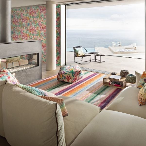 Missoni Home Daydream Fırça Darbeleri Ve Dokulu Beyaz Bej Tonlarda Duvar Kağıdı