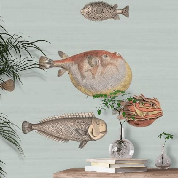Acquario Balıklı Fornasetti Duvar Kağıdı