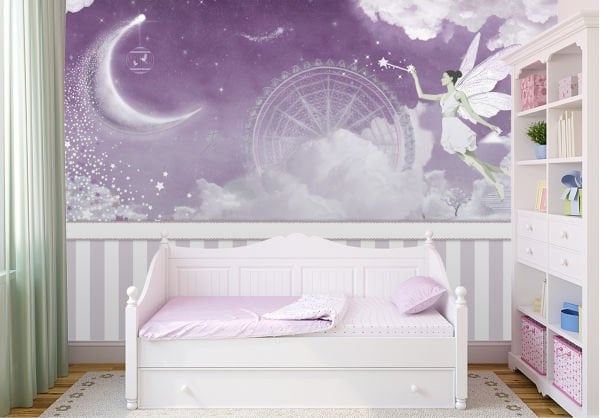 Ay Sihirli Peri Dönme Dolap Duvar Kağıdı