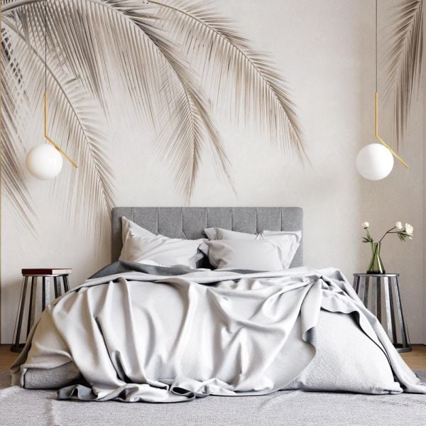 Sarkan Palmiye Yaprakları Duvar Kağıdı