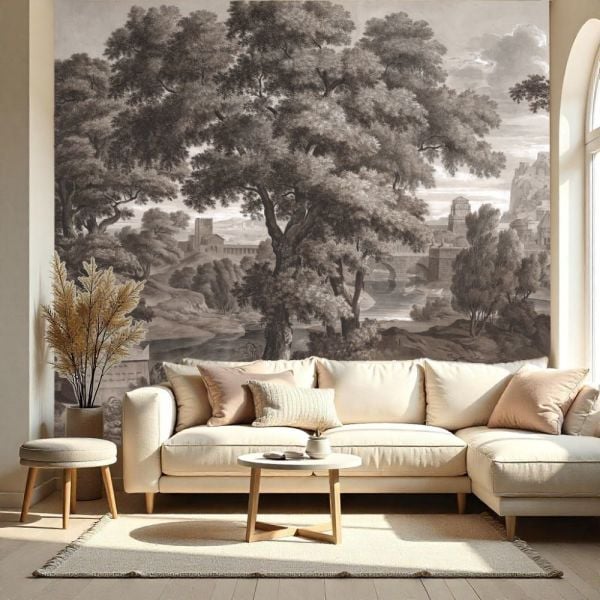 Çam Ağaçları Köprü Tarihi Duvar Kağıdı