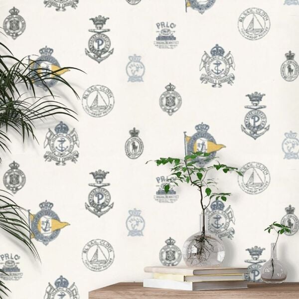 Ralph Lauren Amiral Konsept Buz Mavisi Duvar Kağıdı