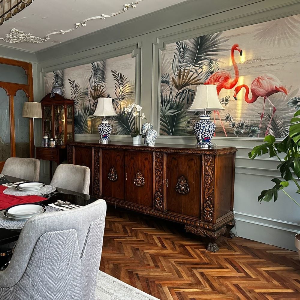 Bahar Dizisi Salon Pelikanlı Duvar Kağıdı