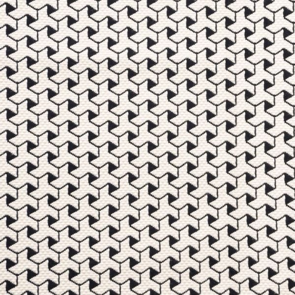 Siyah Beyaz Kombin Desenler Döşemelik Kumaş