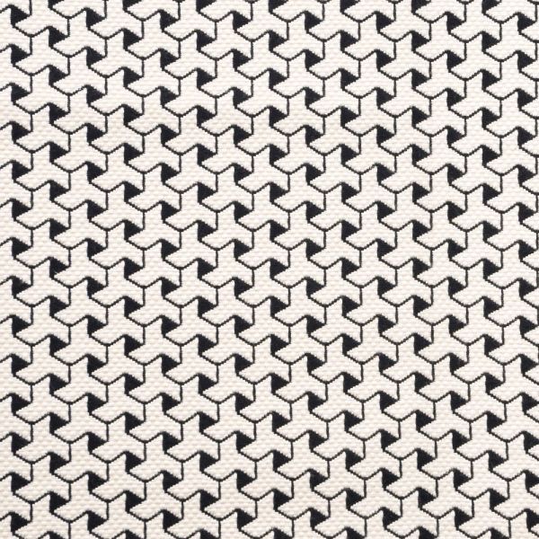 Siyah Beyaz Kombin Desenler Döşemelik Kumaş