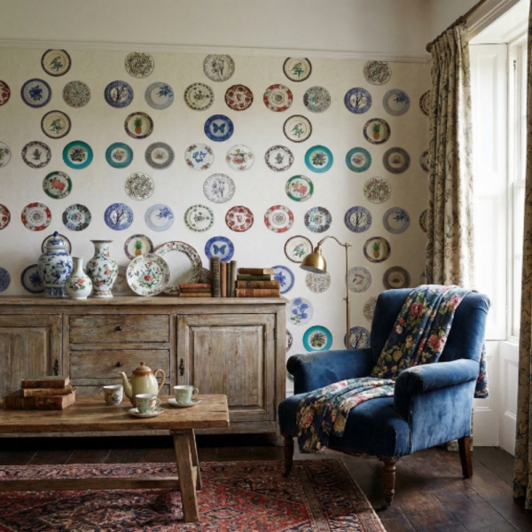 Duvarda Tabaklar Duvar Kağıdı