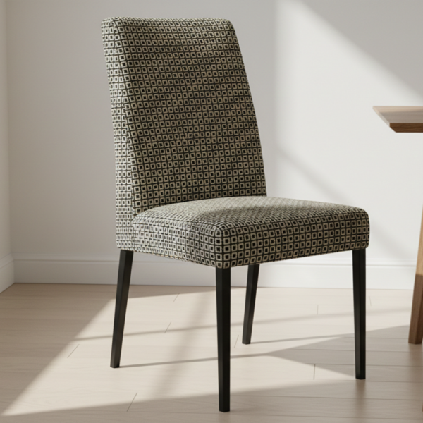 Küp Küp Siyah Bal Rengi Döşemelik Kumaş