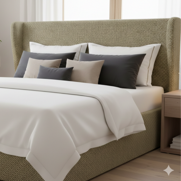 Petek Desen Siyah Bal Rengi Döşemelik Kumaş