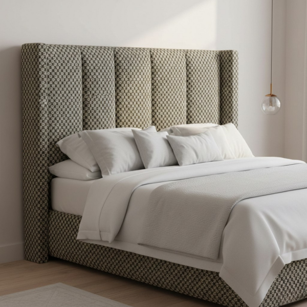 Minik Çiçekli Siyah Bal Rengi Döşemelik Kumaş