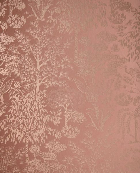 Pip Studio 6 Koleksiyonu Orman Parıltısı Bakır Renk Duvar Kağıdı
