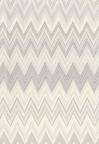 Missoni Home Zig Zag Gri Beyaz Duvar Kağıdı