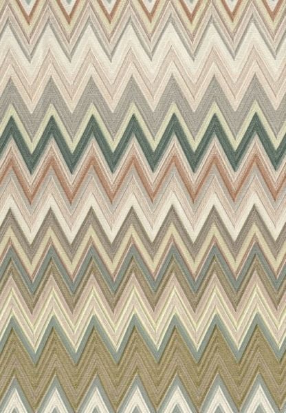 Missoni Home Zig Zag Gri Beyaz Duvar Kağıdı