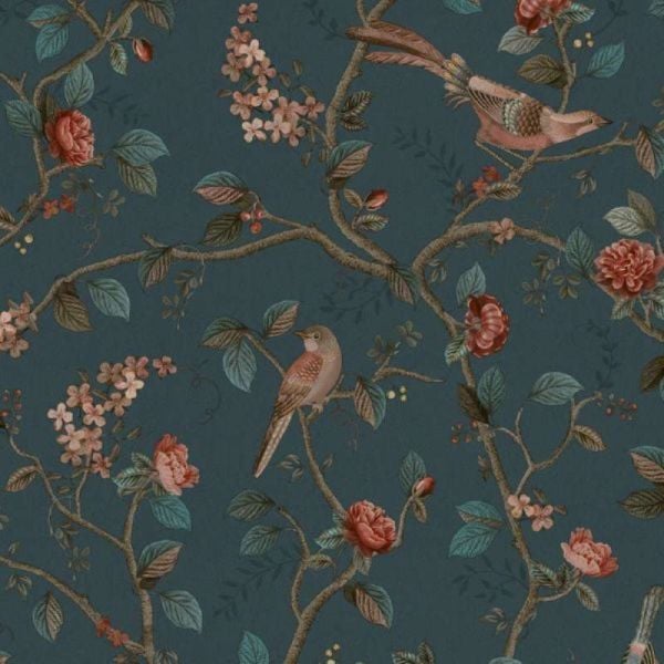 Pip Studio 6 Koleksiyonu Dallarda Kuşlar Duvar Kağıdı