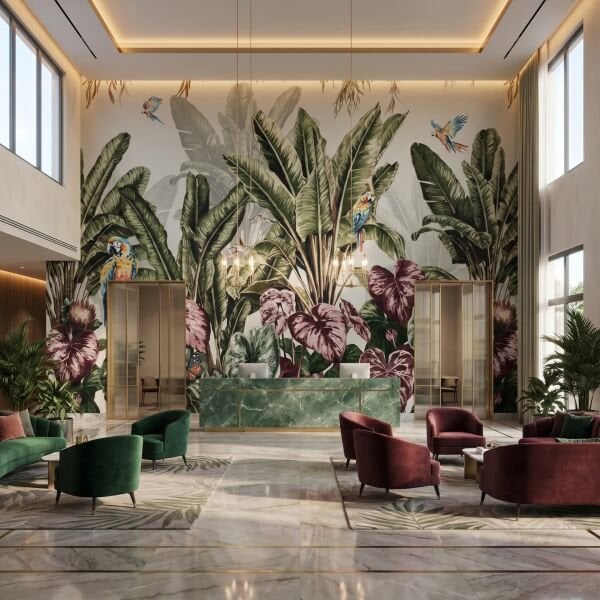 Tropical Rainforest Paradise Duvar Kağıdı