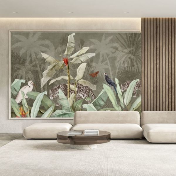 Cennet Kuşu Ağacı Leopar Leylek Duvar Kağıdı