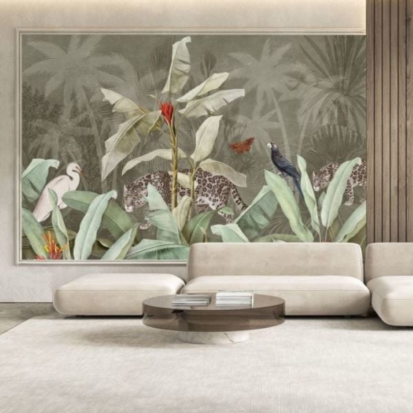 Cennet Kuşu Ağacı Leopar Leylek Duvar Kağıdı