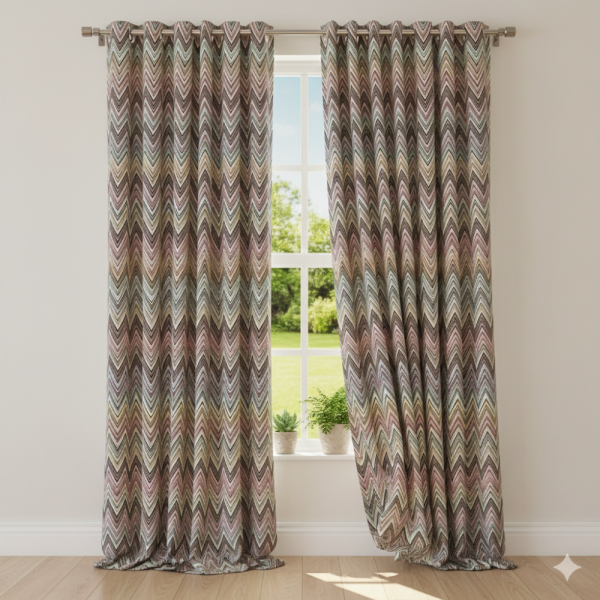 Zigzag Desen Döşemelik Kumaş