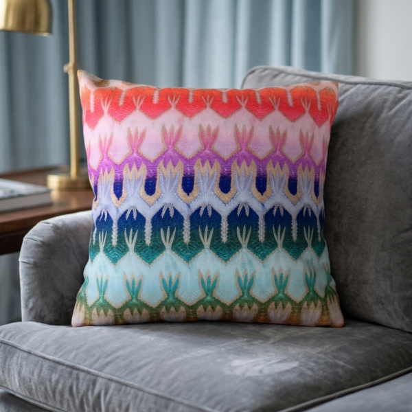 Renkli Desenli Dekoratif Kırlent