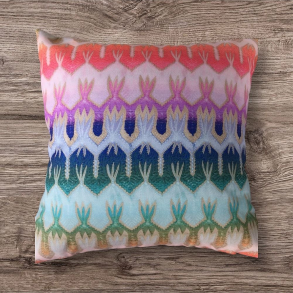 Renkli Desenli Dekoratif Kırlent