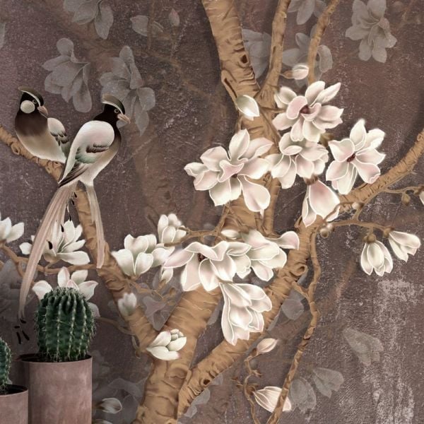 Uva Manolya Çiçekleri Duvar Kağıdı